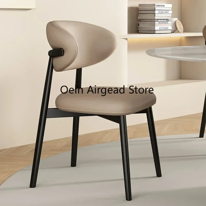 Lounge Vanity Dining Room Chairs Office Single Gamer Home Kitchen Chair Wooden Design Chaises Salle Manger Furniture XR50CY