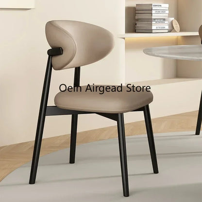 Lounge Vanity Dining Room Chairs Office Single Gamer Home Kitchen Chair Wooden Design Chaises Salle Manger Furniture XR50CY