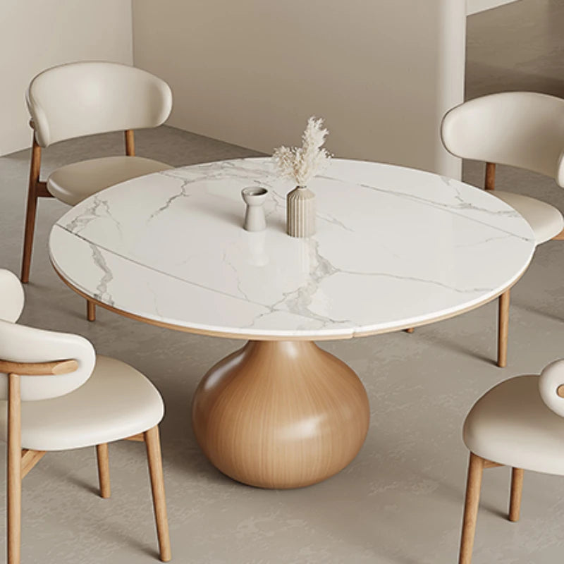 Elegant Dining Tables Round Table Service Reception Cafe Ceramic Dinning Sets Designer Coffee Luxury Muebles Kitchen Room