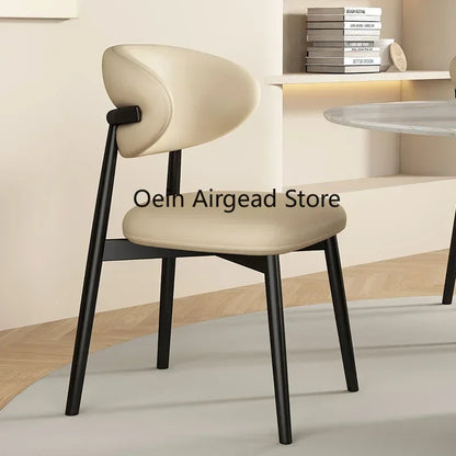 Lounge Vanity Dining Room Chairs Office Single Gamer Home Kitchen Chair Wooden Design Chaises Salle Manger Furniture XR50CY