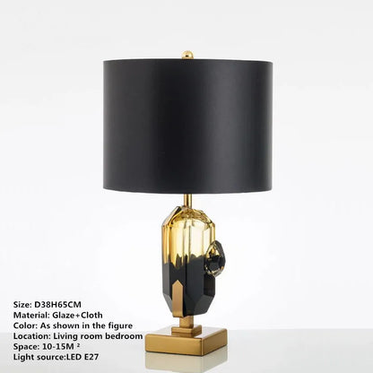 TINNY Nordic Modern Glaze Table Lamp Fashionable Art  Iiving Room Bedroom  Hotel LED Personality Originality Desk Light