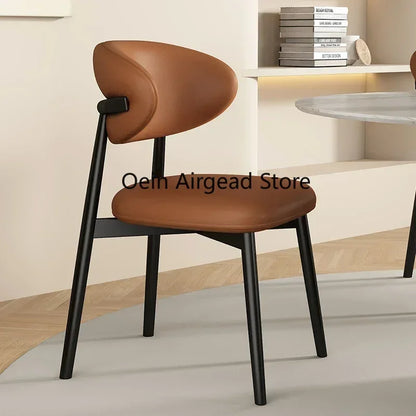 Lounge Vanity Dining Room Chairs Office Single Gamer Home Kitchen Chair Wooden Design Chaises Salle Manger Furniture XR50CY