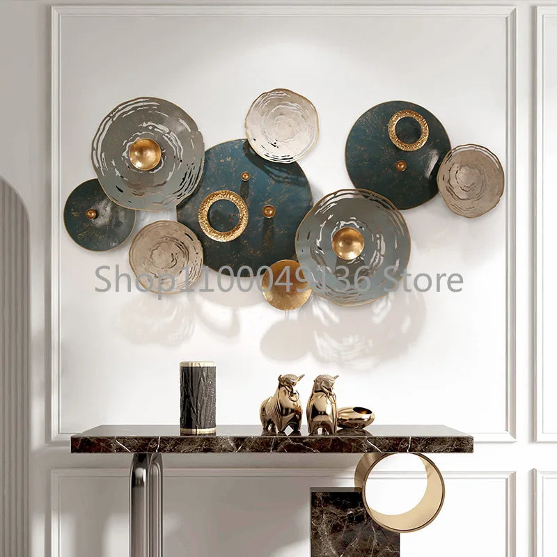 New Chinese light luxury metal wall hanging decoration living room iron wall hangings dream catcher