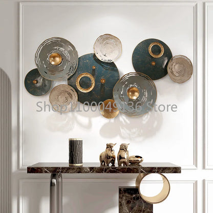 New Chinese light luxury metal wall hanging decoration living room iron wall hangings dream catcher