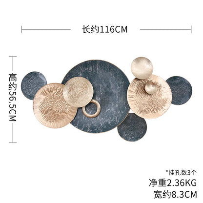 New Chinese light luxury metal wall hanging decoration living room iron wall hangings dream catcher