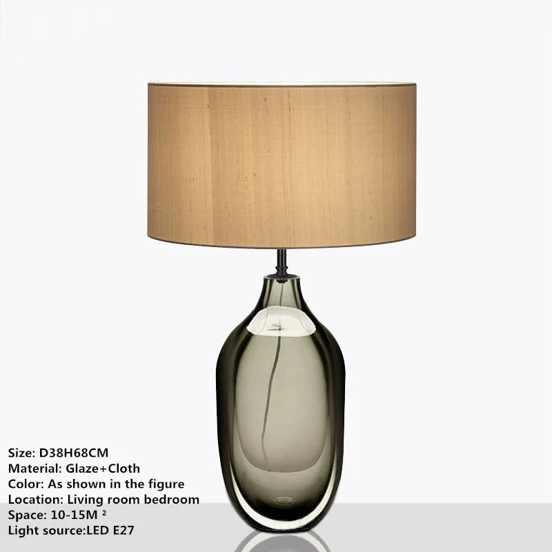 TINNY Nordic Modern Glaze Table Lamp Fashionable Art  Iiving Room Bedroom  Hotel LED Personality Originality Desk Light