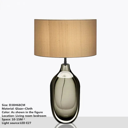 TINNY Nordic Modern Glaze Table Lamp Fashionable Art  Iiving Room Bedroom  Hotel LED Personality Originality Desk Light