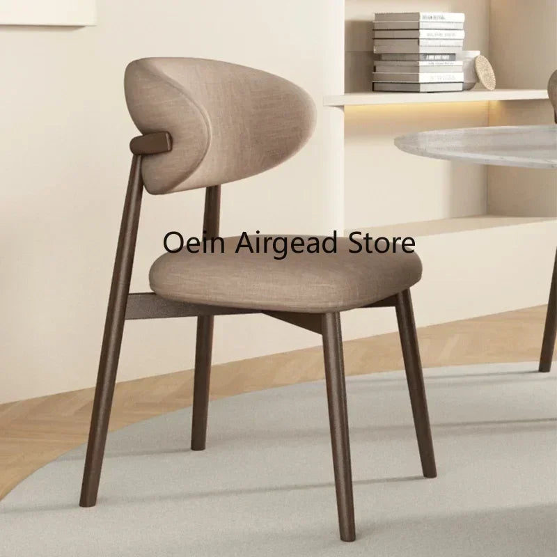 Lounge Vanity Dining Room Chairs Office Single Gamer Home Kitchen Chair Wooden Design Chaises Salle Manger Furniture XR50CY