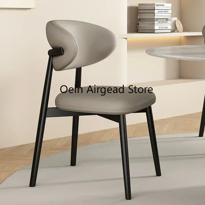 Lounge Vanity Dining Room Chairs Office Single Gamer Home Kitchen Chair Wooden Design Chaises Salle Manger Furniture XR50CY