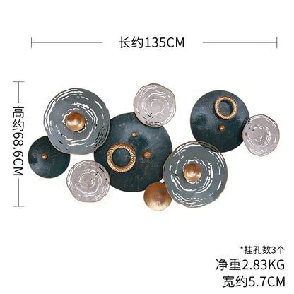 New Chinese light luxury metal wall hanging decoration living room iron wall hangings dream catcher