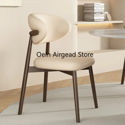 Lounge Vanity Dining Room Chairs Office Single Gamer Home Kitchen Chair Wooden Design Chaises Salle Manger Furniture XR50CY