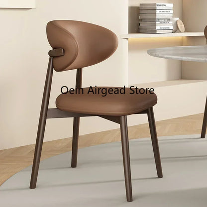 Lounge Vanity Dining Room Chairs Office Single Gamer Home Kitchen Chair Wooden Design Chaises Salle Manger Furniture XR50CY