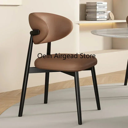 Lounge Vanity Dining Room Chairs Office Single Gamer Home Kitchen Chair Wooden Design Chaises Salle Manger Furniture XR50CY