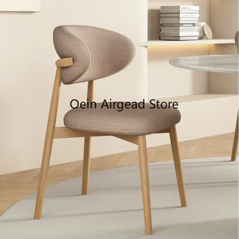Lounge Vanity Dining Room Chairs Office Single Gamer Home Kitchen Chair Wooden Design Chaises Salle Manger Furniture XR50CY