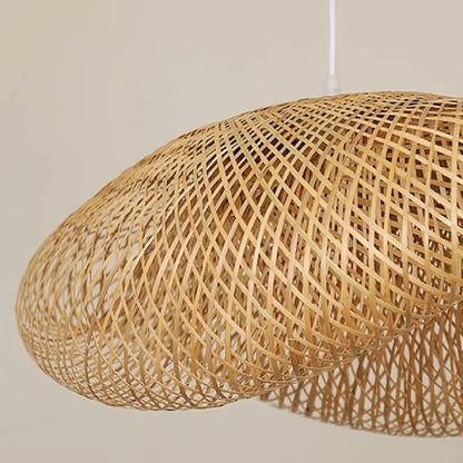 Handmade Wabi sabi style rattan chandelier tea room retro industrial style restaurant bedroom Australia style pendant lamp