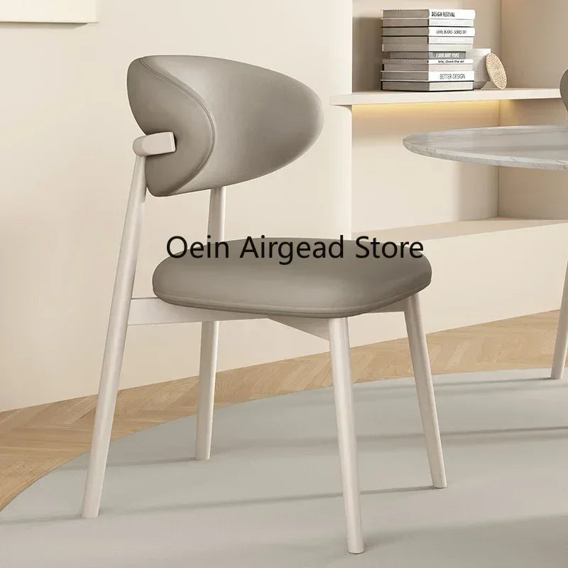 Lounge Vanity Dining Room Chairs Office Single Gamer Home Kitchen Chair Wooden Design Chaises Salle Manger Furniture XR50CY