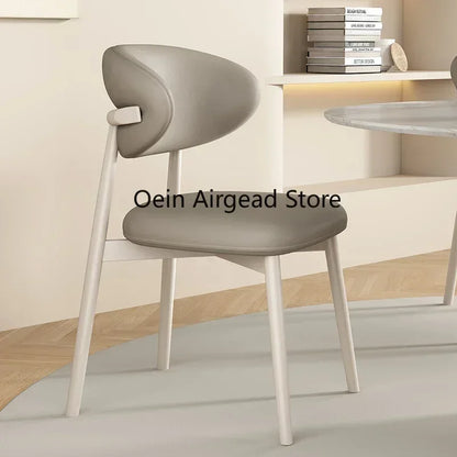 Lounge Vanity Dining Room Chairs Office Single Gamer Home Kitchen Chair Wooden Design Chaises Salle Manger Furniture XR50CY